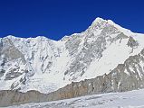 10 24 Baruntse From Below West Col Baruntse (7129m), one of the easiest 7000m peaks, finally stood out from the surrounding peaks as we descended from the West Col towards Baruntse Base Camp, The first ascent of Baruntse (7129m) was done on May 30, 1954 by Colin Todd and Geoff Harrow of the Hillary New Zealand Expedition via the Southeast Ridge.